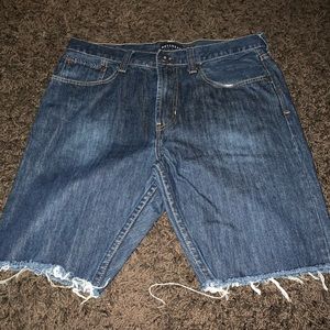 Men’s bullhead jean shorts dark wash